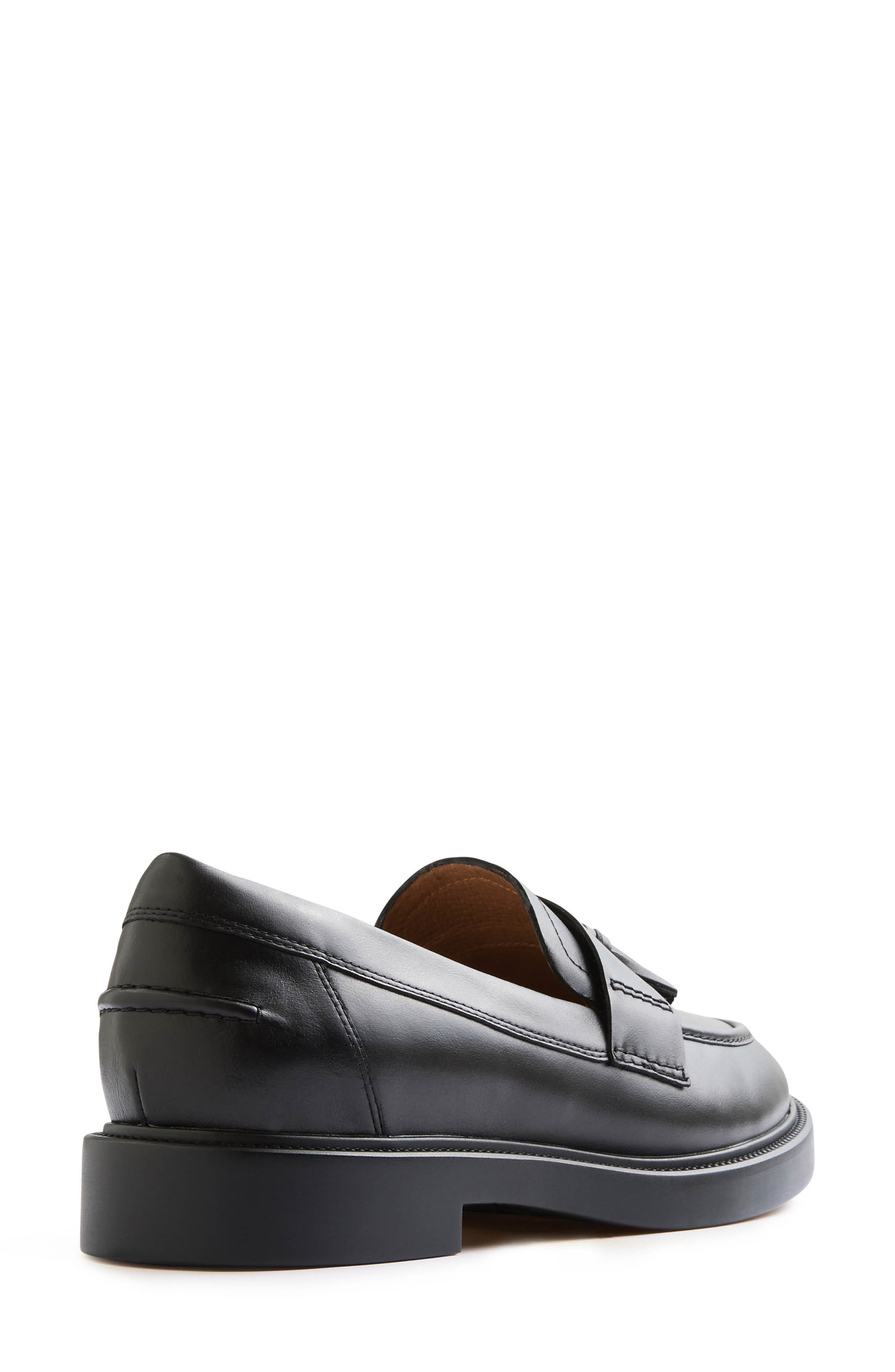 FRANKIE4 Octavia Platform Tassel Loafer, Alternate, color, Black