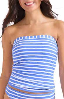 Tommy Bahama Coastline Stripe Bandini Strapless Tankini Top