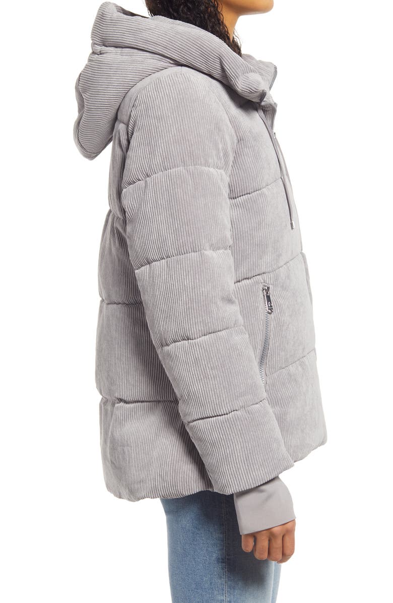 Sam Edelman Hooded Funnel Puffer Coat, Alternate, color, 