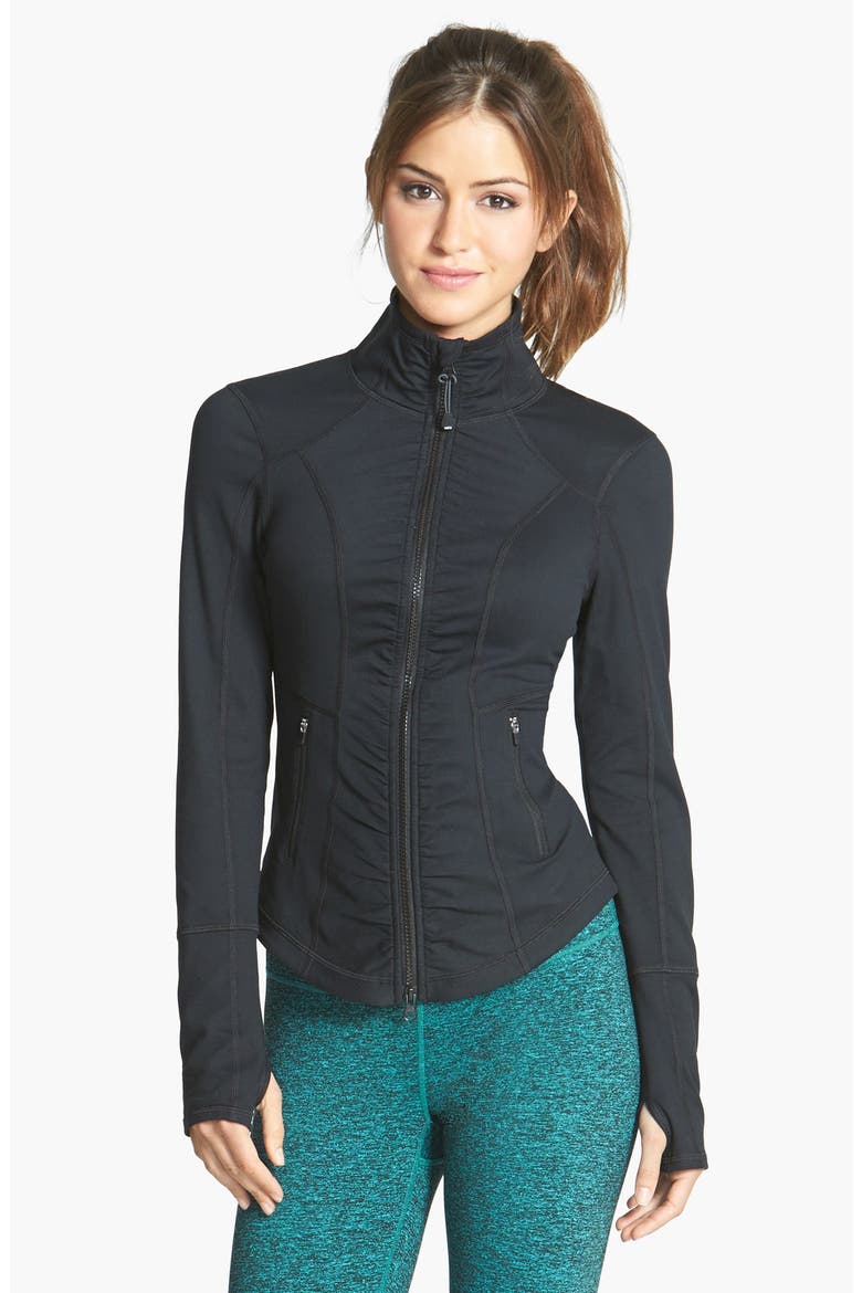 'Essential' Jacket, Main, color, BLACK