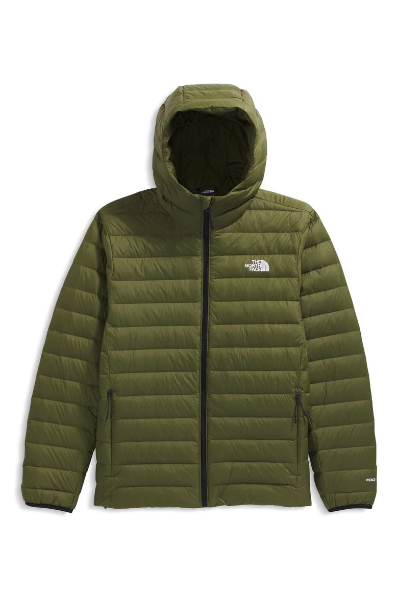 Classic 700 Fill Power Down Hooded Jacket, Alternate, color, WOODLAND GREEN