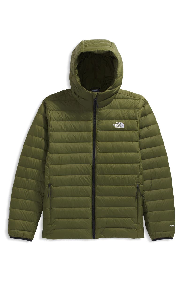 The North Face Classic 700 Fill Power Down Hooded Jacket, Alternate, color, Woodland Green