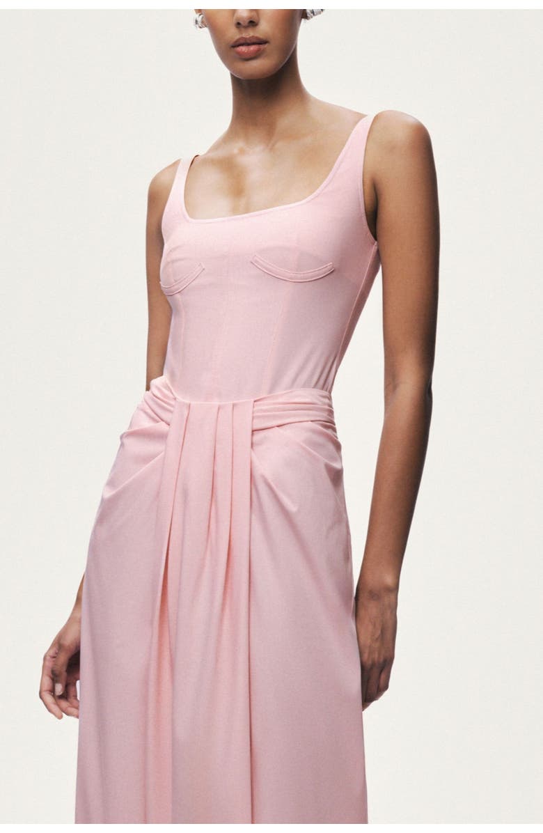 Nocturne Boned Detail Bodysuit, Alternate, color, Pink
