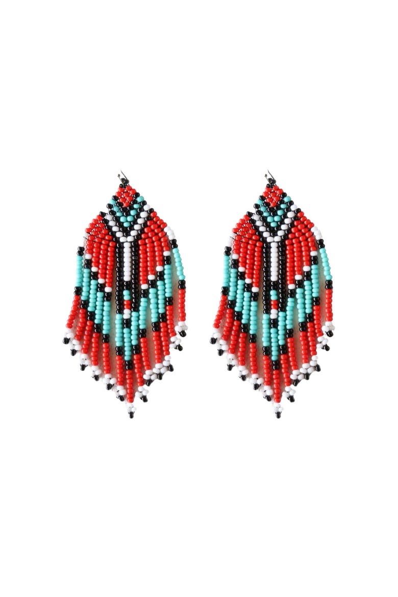 Toma Embera Earrings, Main, color, Multi