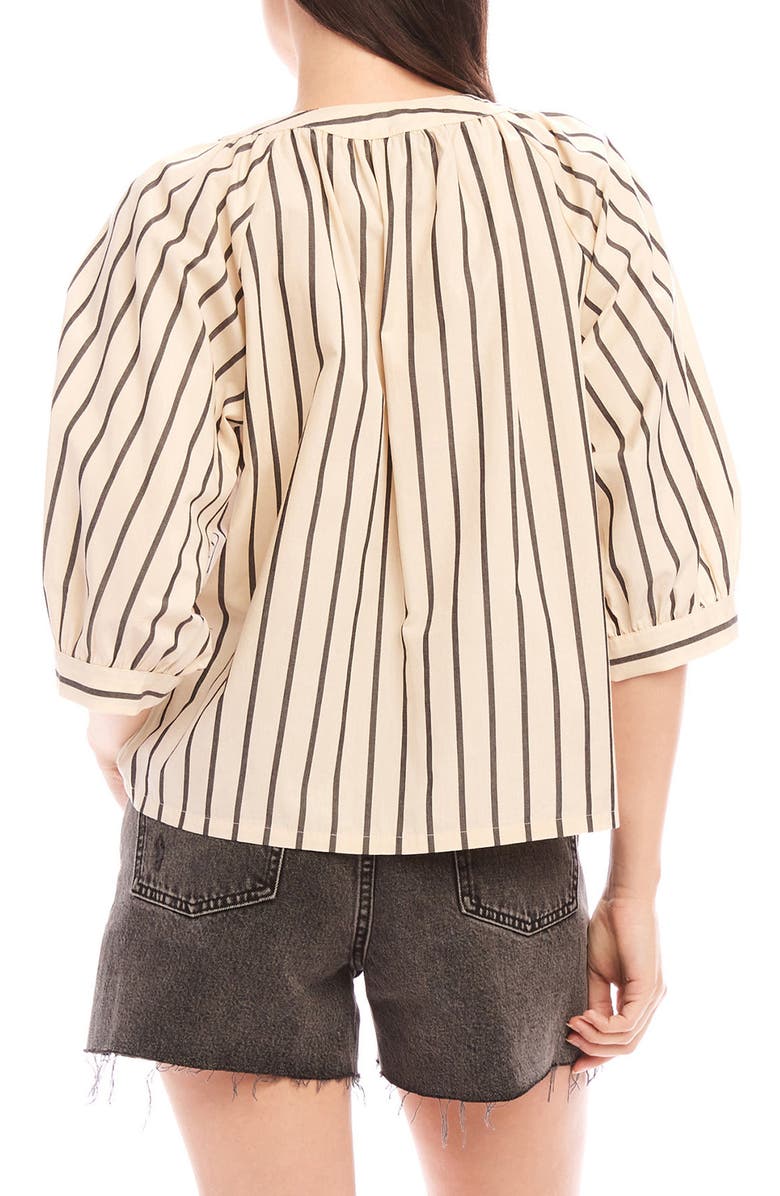FIFTEEN TWENTY Rilyn Stripe Shirt, Alternate, color, Ivory Stripe
