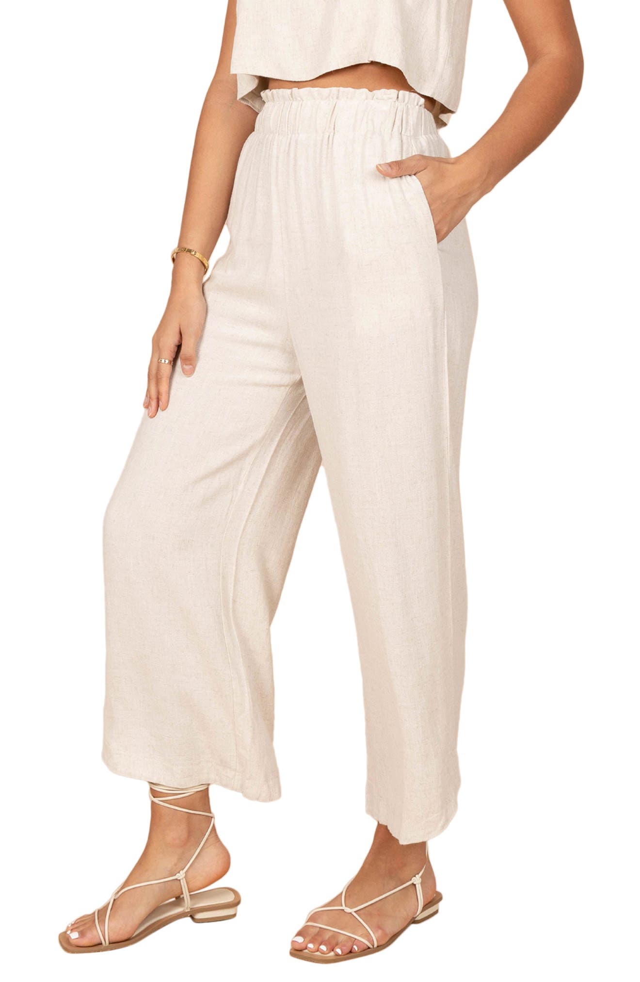 Eleanor Wide Leg Linen Pants - image 4