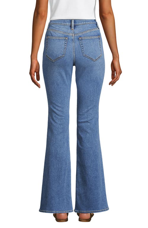 LANDS' END LANDS' END DENIM HIGH RISE SKINNY FLARE JEANS