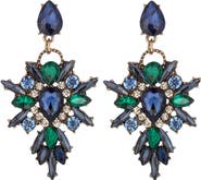 EYE CANDY LOS ANGELES New Gala Green Drop Earrings