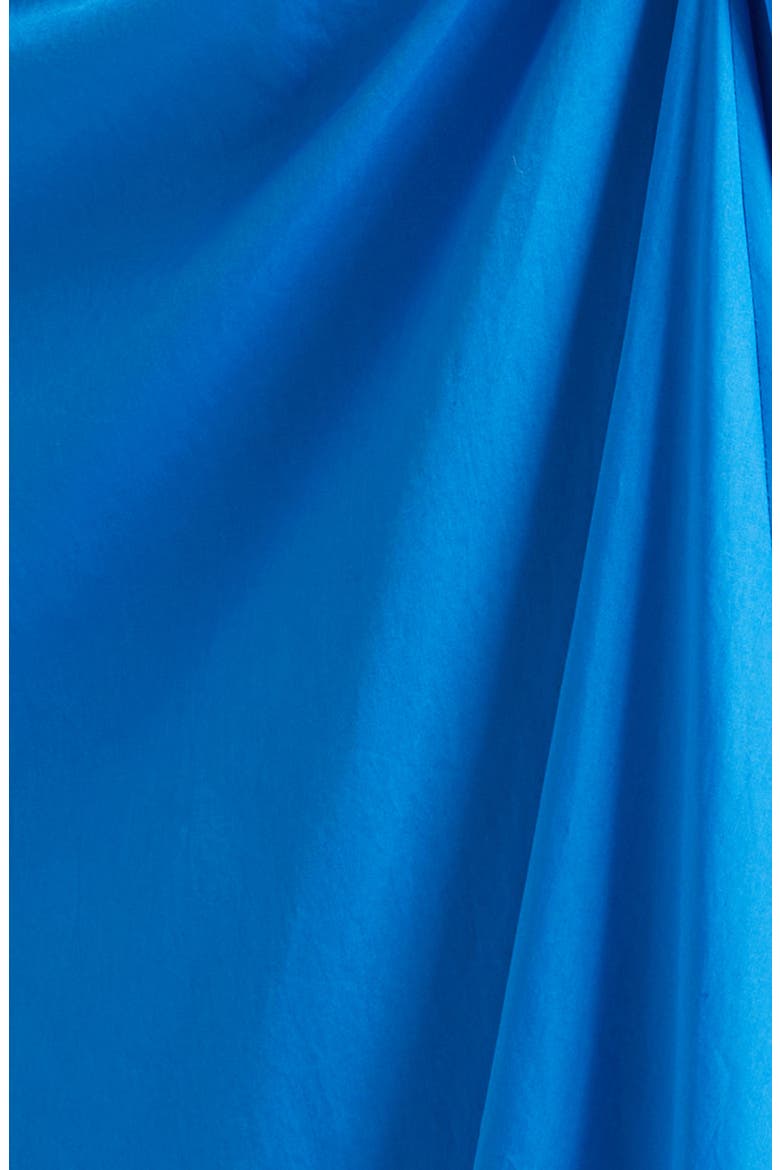 Juno One-Shoulder Cotton Dress, Alternate, color, CORNFLOWER