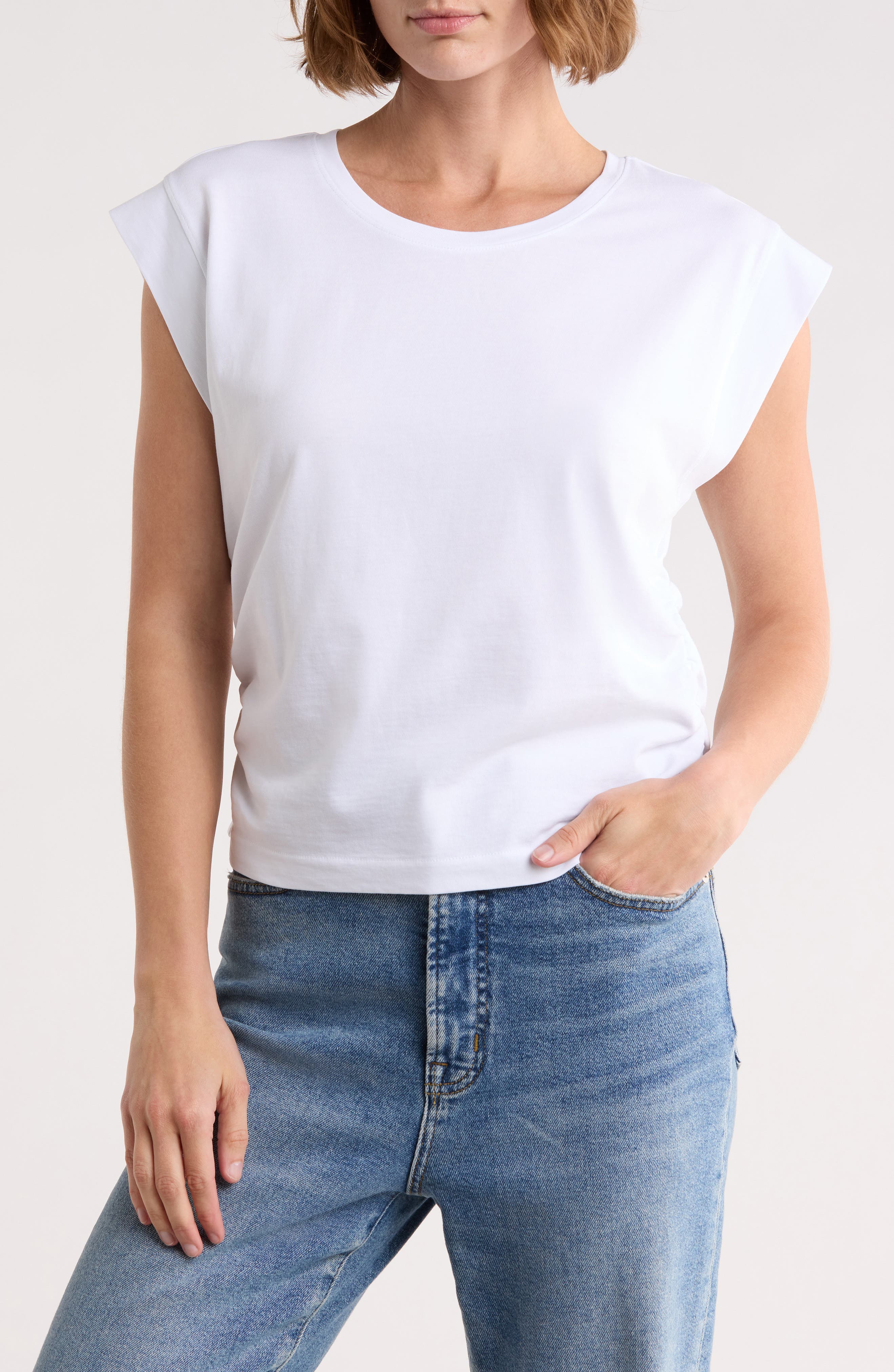 selected EYELET WHITE
