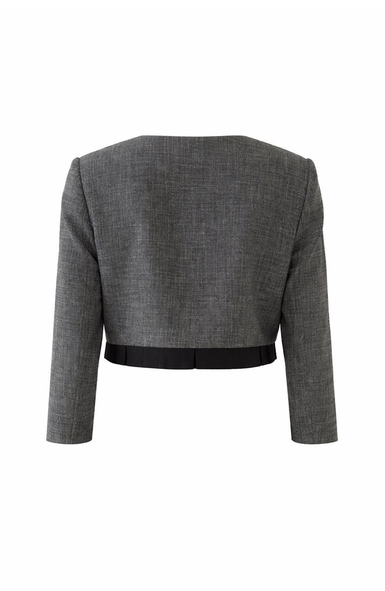 Exquise Amias Cropped Jacket, Alternate, color, Anthracite