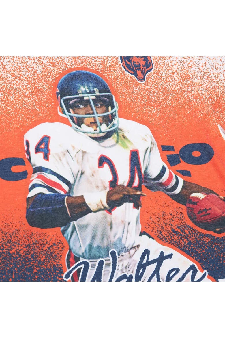 Men's Mitchell & Ness Walter Payton Gray Chicago Bears Burst Retired Player T-Shirt, Alternate, color, Gray