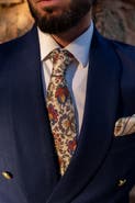 Elizabetta Bardini - Printed Madder Silk Tie for Men