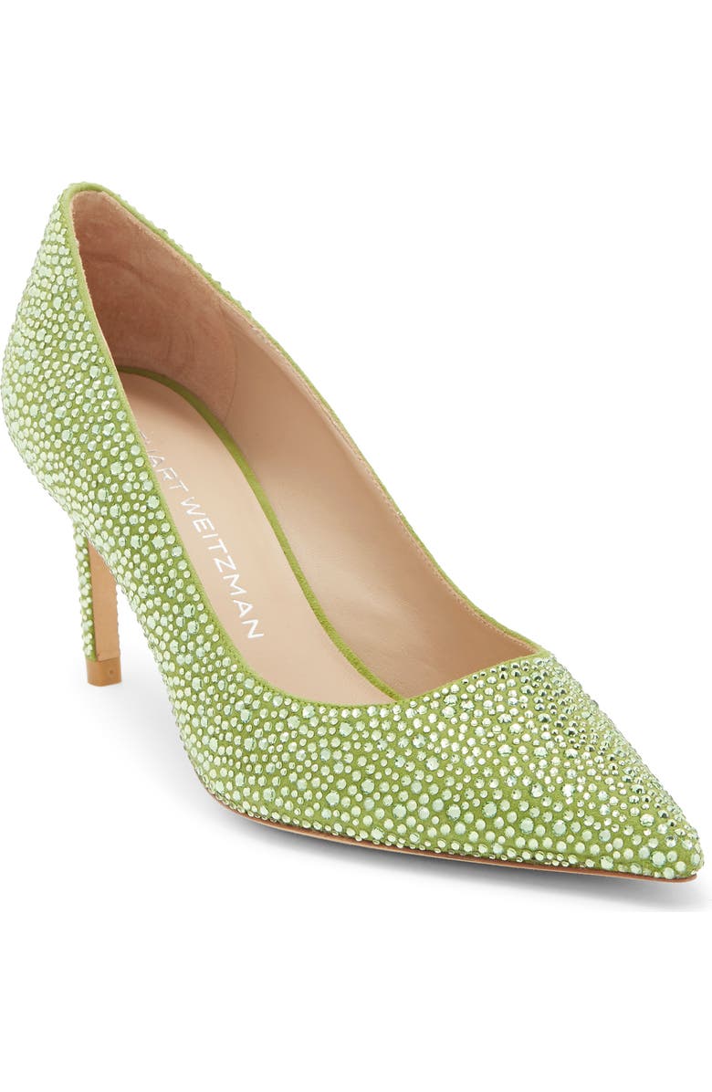Stuart Weitzman Stuart Power Shine Pump, Main, color, Peridot