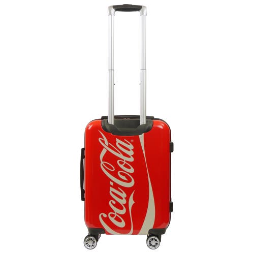 Coca-cola Coca Cola 21 Inch Spinner Rolling Luggage Suitcase, Upright Poly-carbonate Plastic Hard Cases