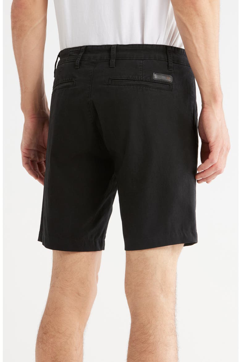 Lux Flat Front Chino Shorts, Alternate, color, SULFUR TRUE BLACK