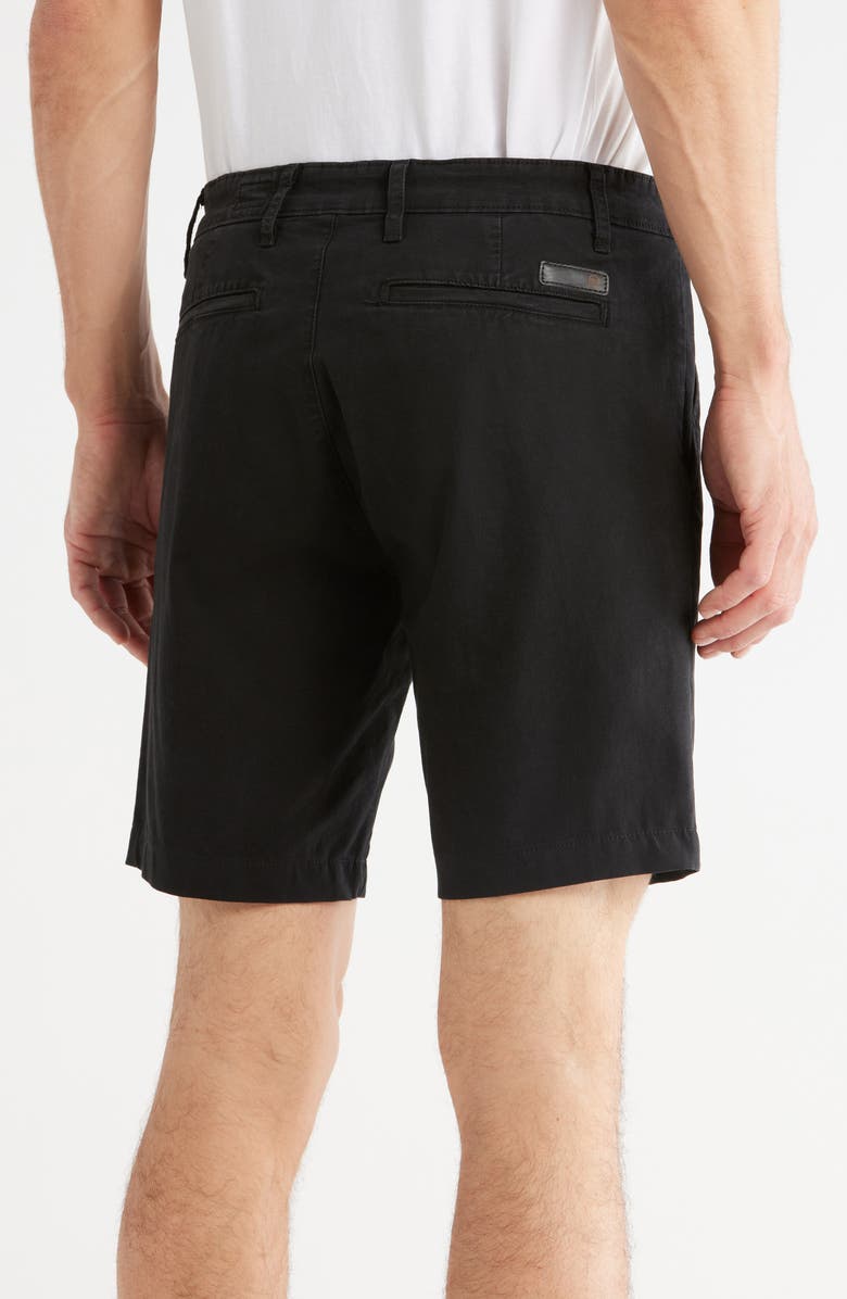 AG Lux Flat Front Chino Shorts, Alternate, color, Sulfur True Black