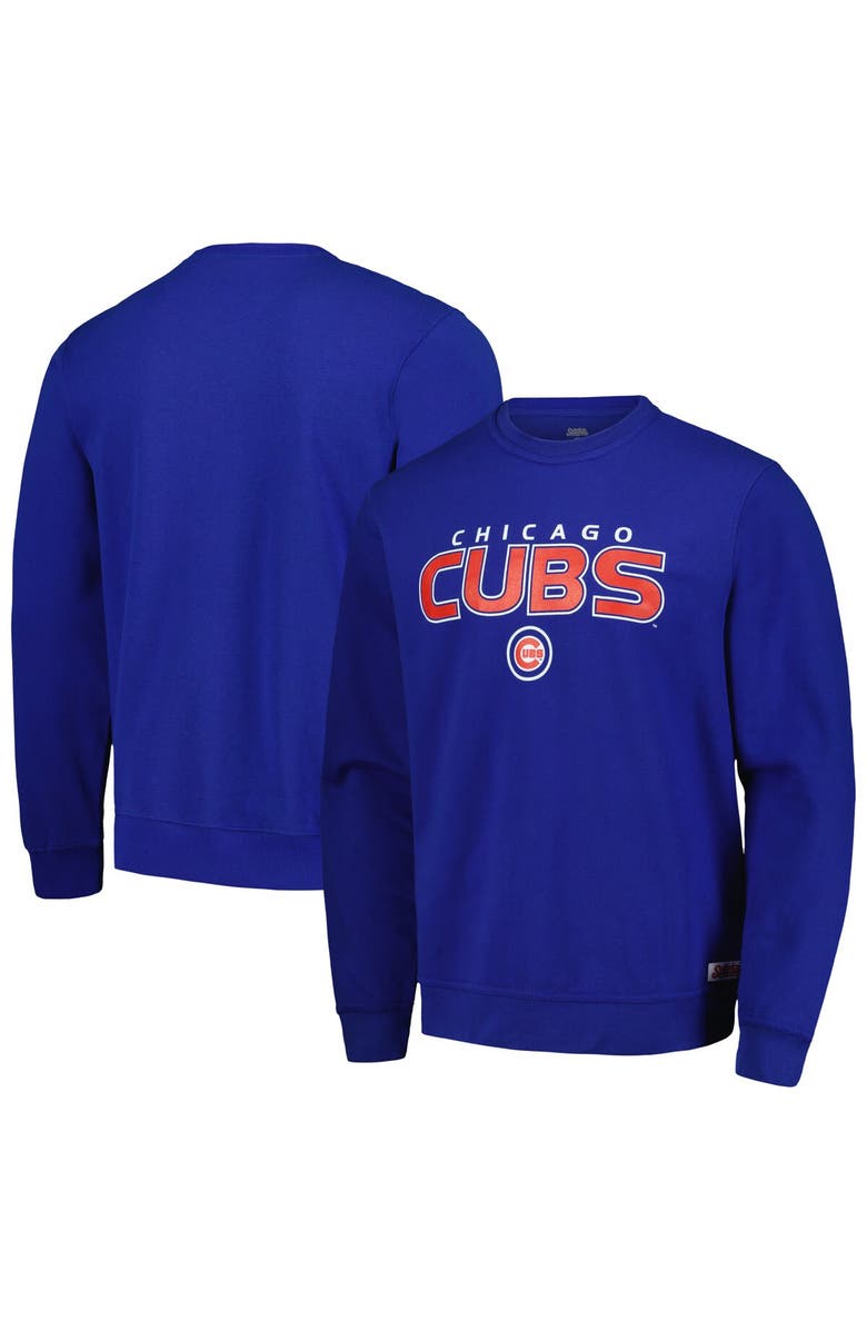STITCHES Men's Stitches  Royal Chicago Cubs Pullover Sweatshirt, Main, color, 