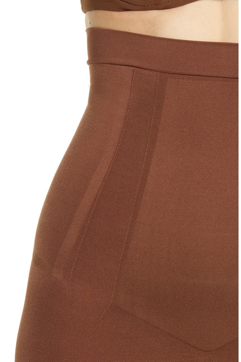 SPANXsculpt™ OnCore High Waist MidThigh Shorts, Alternate, color, CHESTNUT BROWN