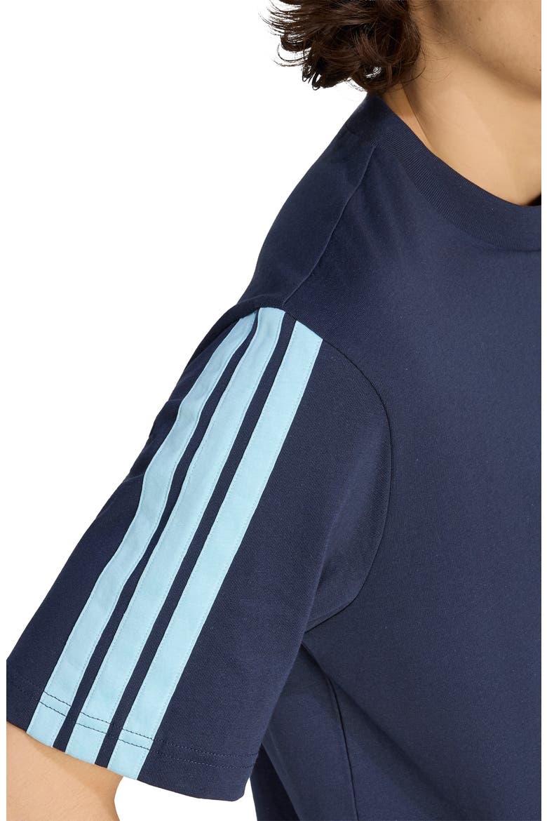 3-Stripes Tee, Alternate, color, NAVY/ BLUE/ BLUE/ BLUE