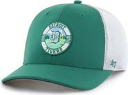 '47 Men's '47 Kelly Green/White Detroit Tigers Elevated Greens Adjustable Trucker Hat