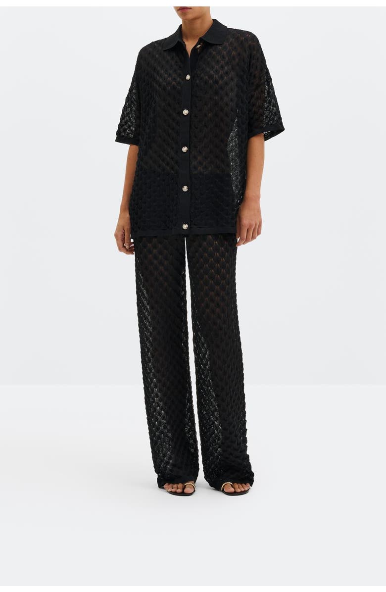 Malina Alissa Knitted Pants, Alternate, color, Black