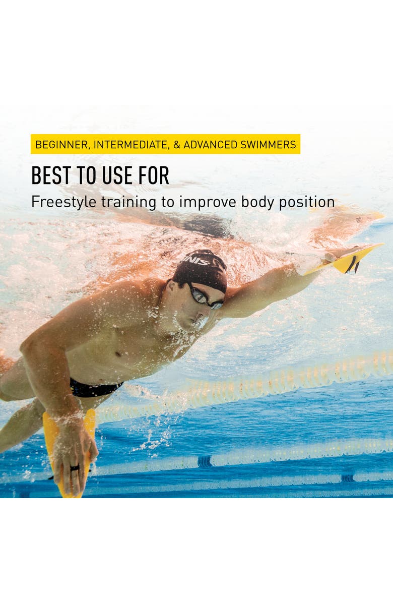 FINIS Freestyler Hand Paddles Freestyle Swim Training Aid Improves Stroke Technique, Alternate, color, Yellow