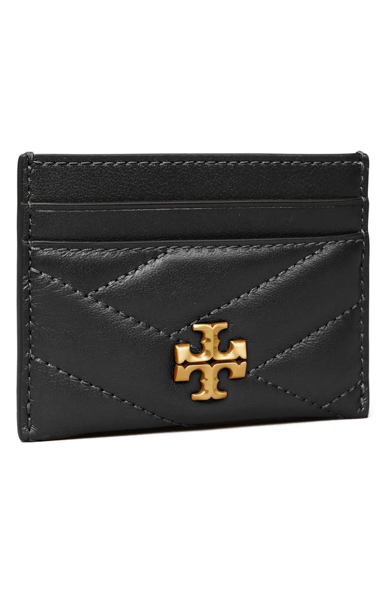 Tory Burch Kira Chevron Quilted Leather Card Case, Alternate, color, 