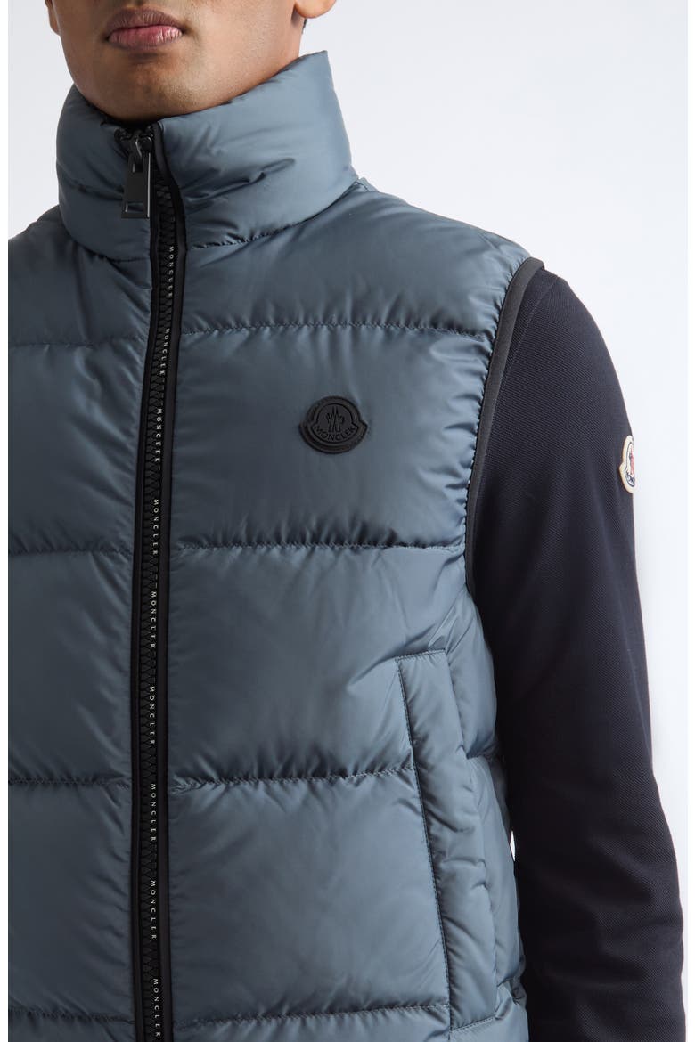 Gabas Down Puffer Vest, Alternate, color, DARK GULL GRAY