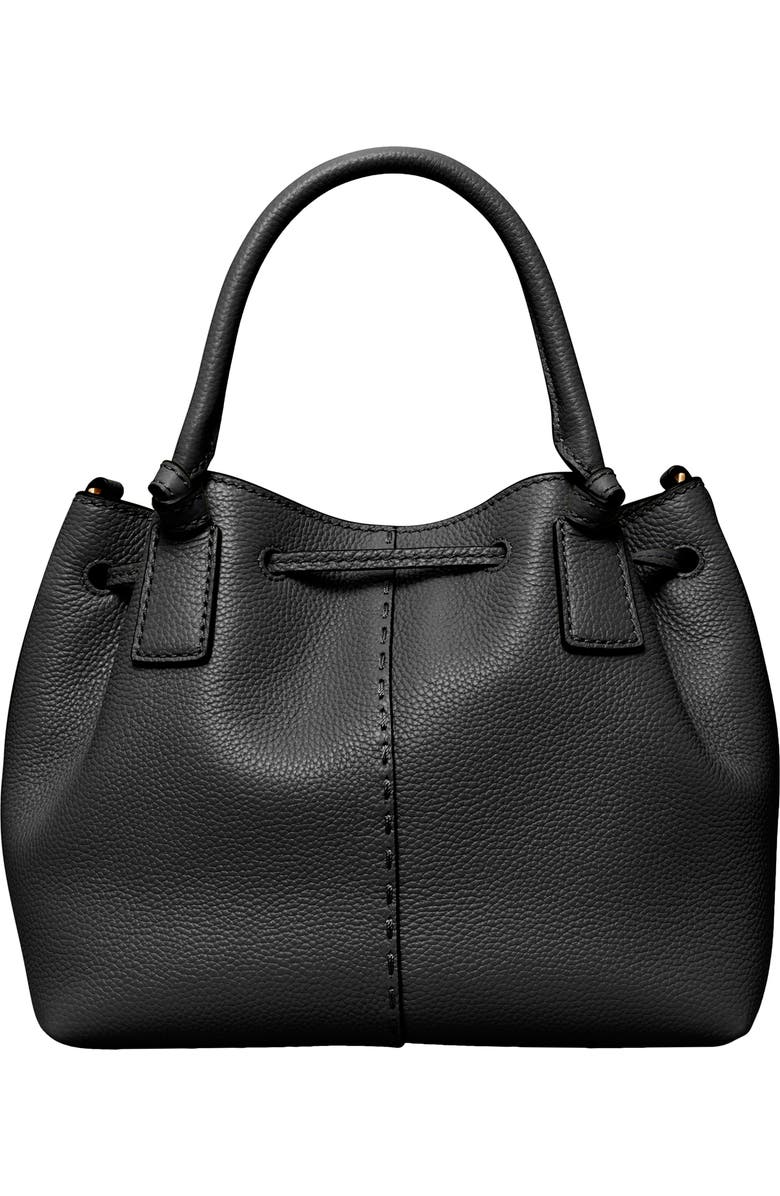 Tory Burch McGraw Small Drawstring Leather Satchel, Alternate, color,
