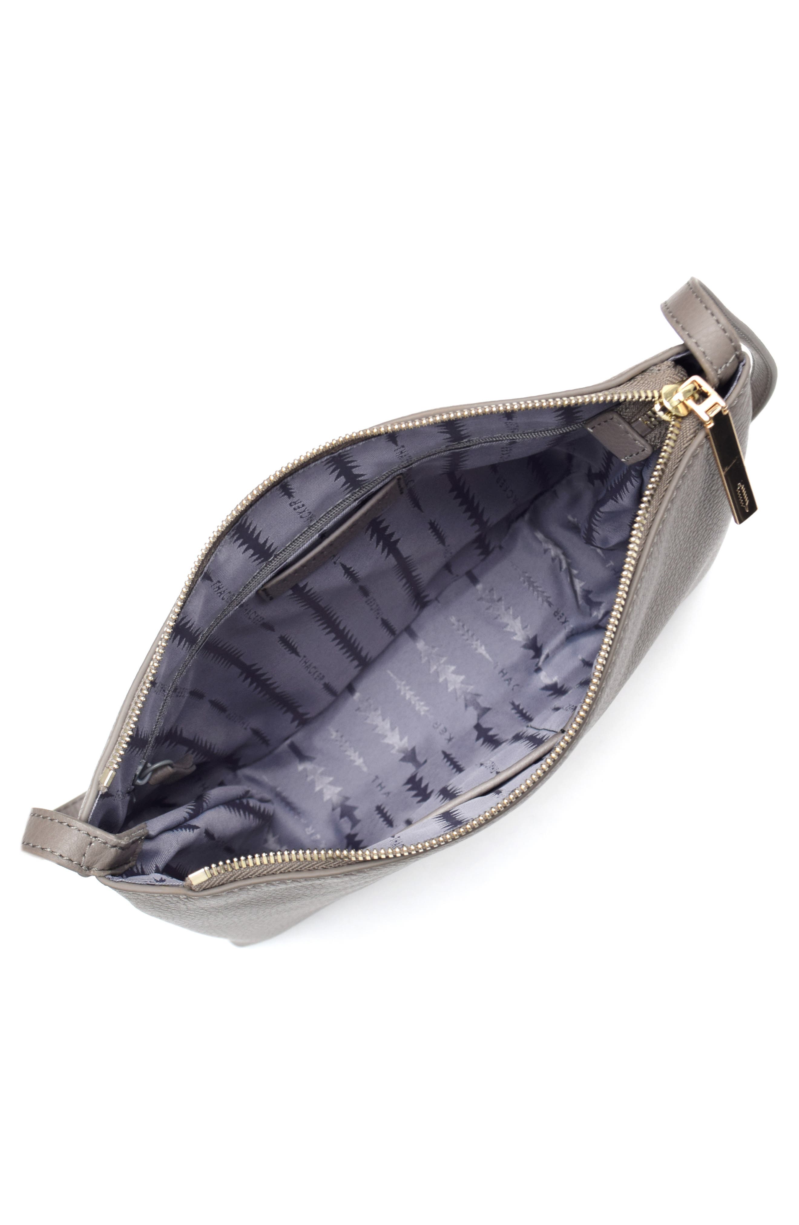 Thacker Callie Leather Crossbody Bag, Alternate, color, Smokey Grey