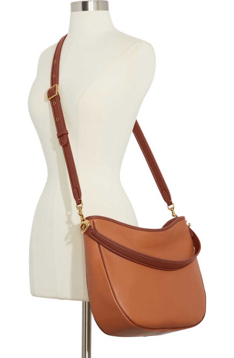 COACH Soft Tabby Leather Hobo Bag, Alternate, color,