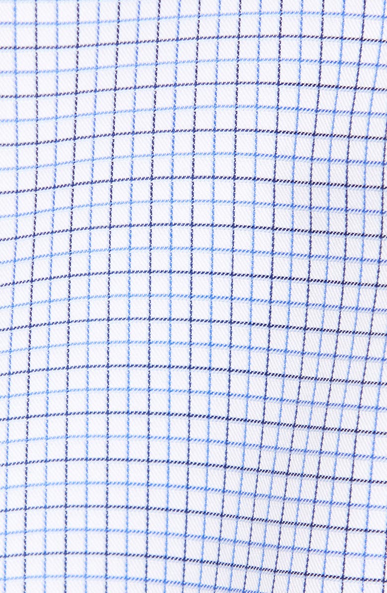 David Donahue Luxury Non-Iron Trim Fit Check Dress Shirt, Alternate, color, 