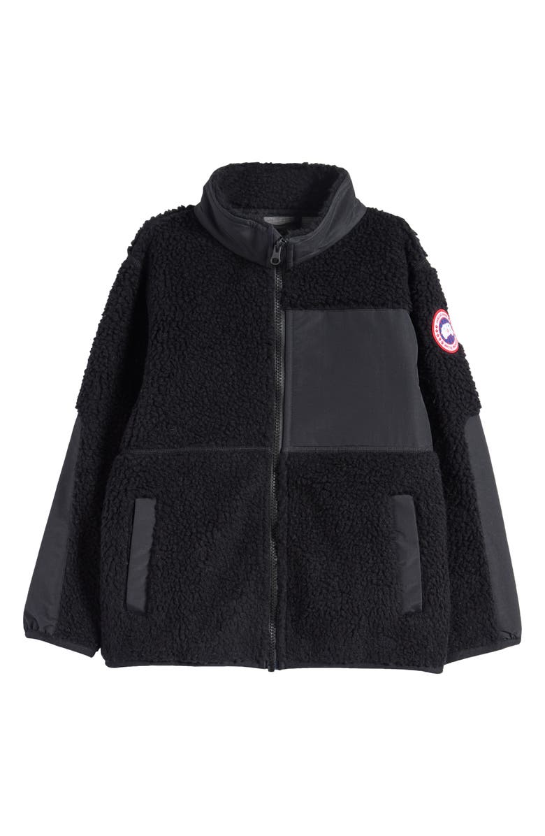 Canada Goose Kids' Simcoe Wool Blend Fleece Jacket, Main, color, Black - Noir