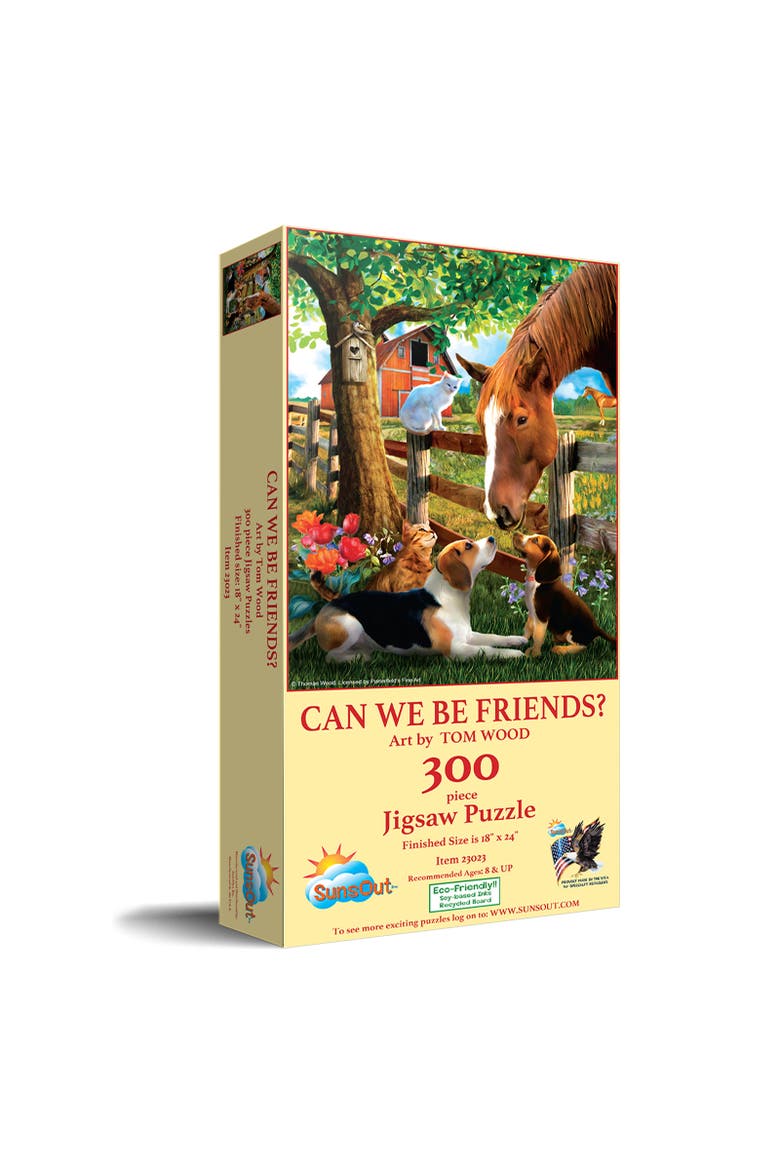 Can We Be Friends 300 piece Jigsaw Puzzle for Adults, Main, color, Multicolor