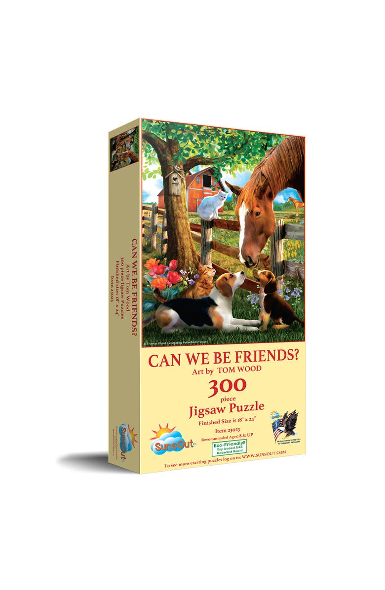 Sunsout Can We Be Friends 300 piece Jigsaw Puzzle for Adults, Main, color, Multicolor
