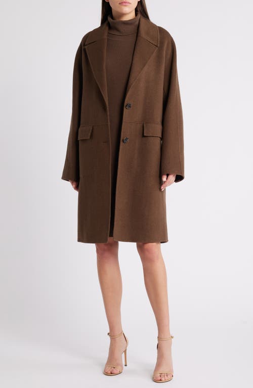Hugo Boss Boss Cattina Wool Blend Coat In Marshland Green