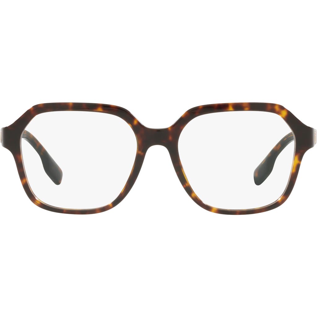 Burberry 54mm Square Optical Glasses In Brown
