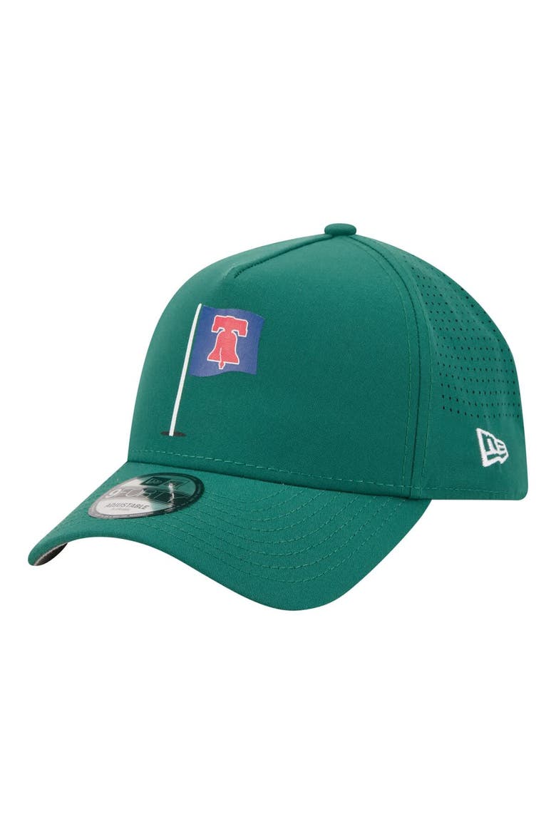 Men's New Era  Green Philadelphia Phillies Pin Seeker 9FORTY A-Frame Adjustable Hat, Alternate, color, Green