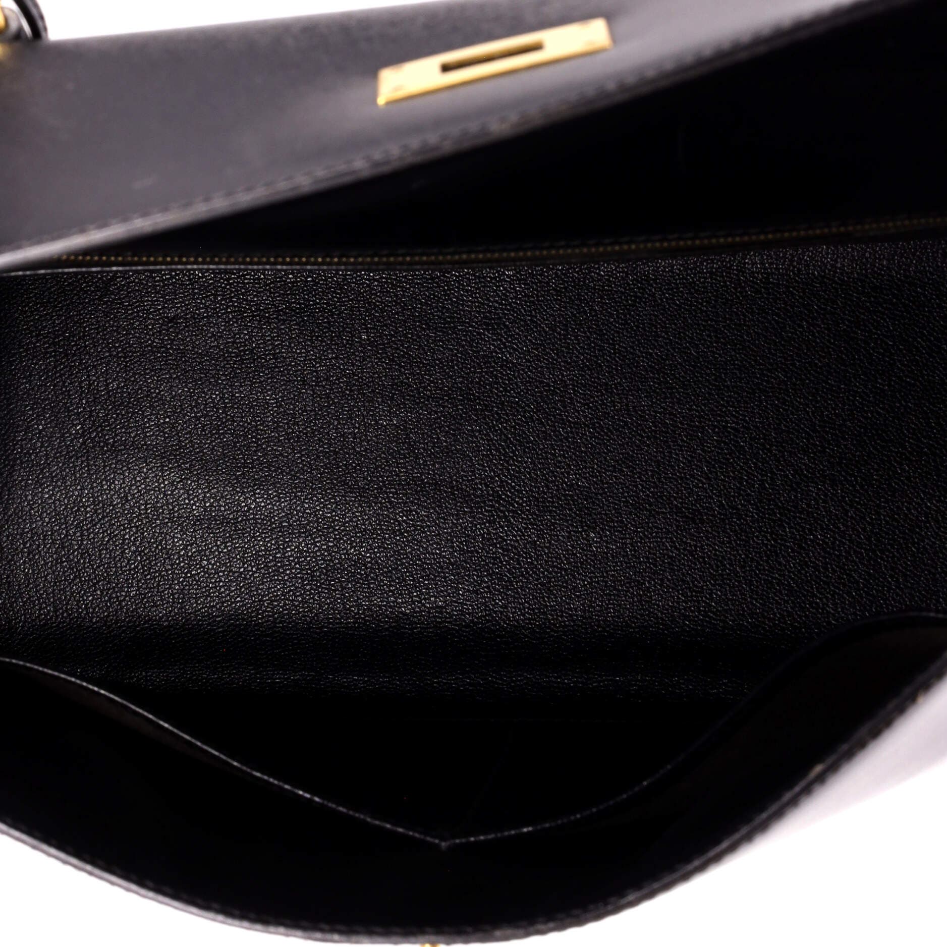 Kelly Handbag Black Box Calf with Gold Hardware 32, Alternate, color, Black