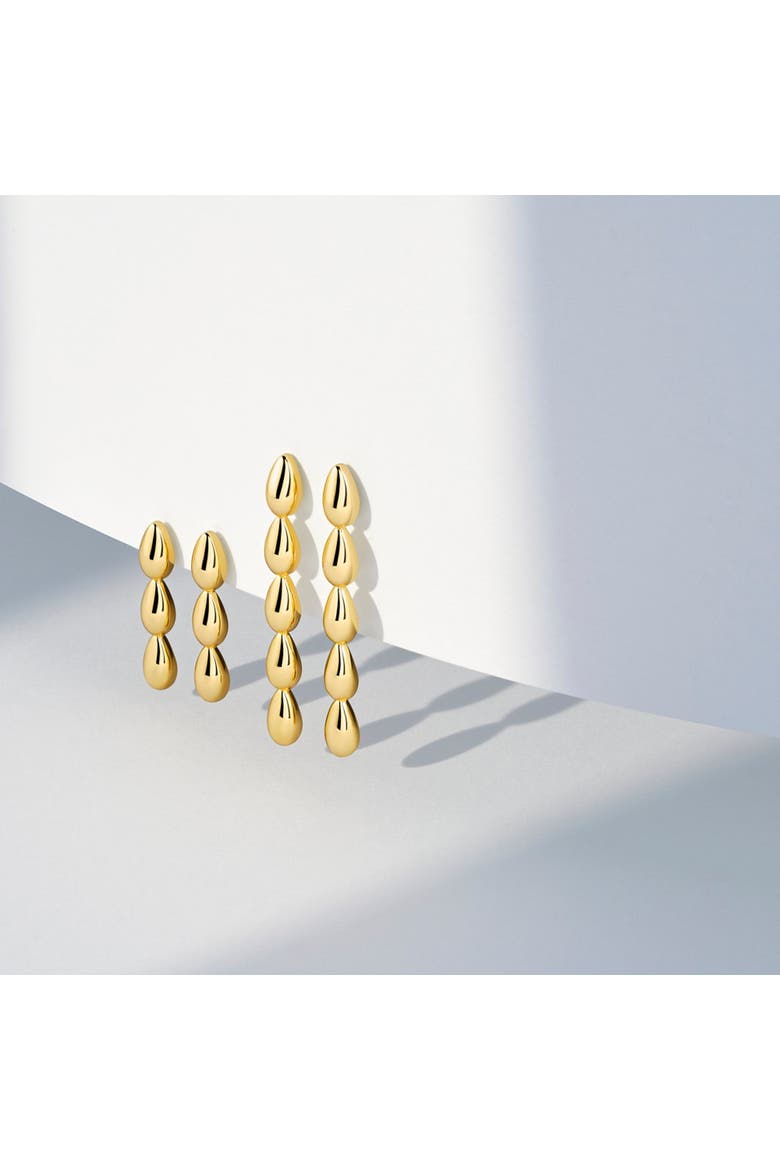 Earrings Goccia Pianura, Alternate, color, 18K Gold Plated
