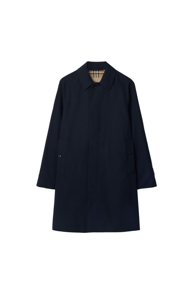 Burberry Mid-length Camden Heritage Car Coat, Alternate, color, Coal Blue