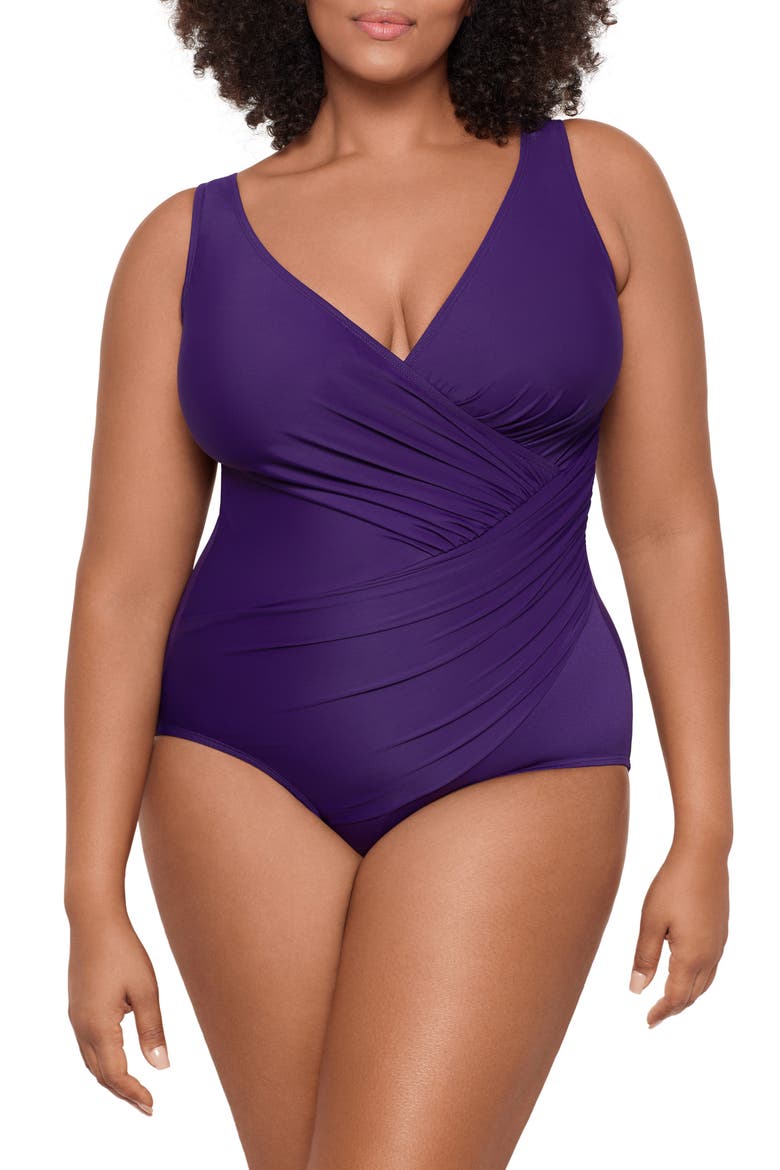 Must Have Oceanus One-Piece Swimsuit, Main, color, MULBERRY