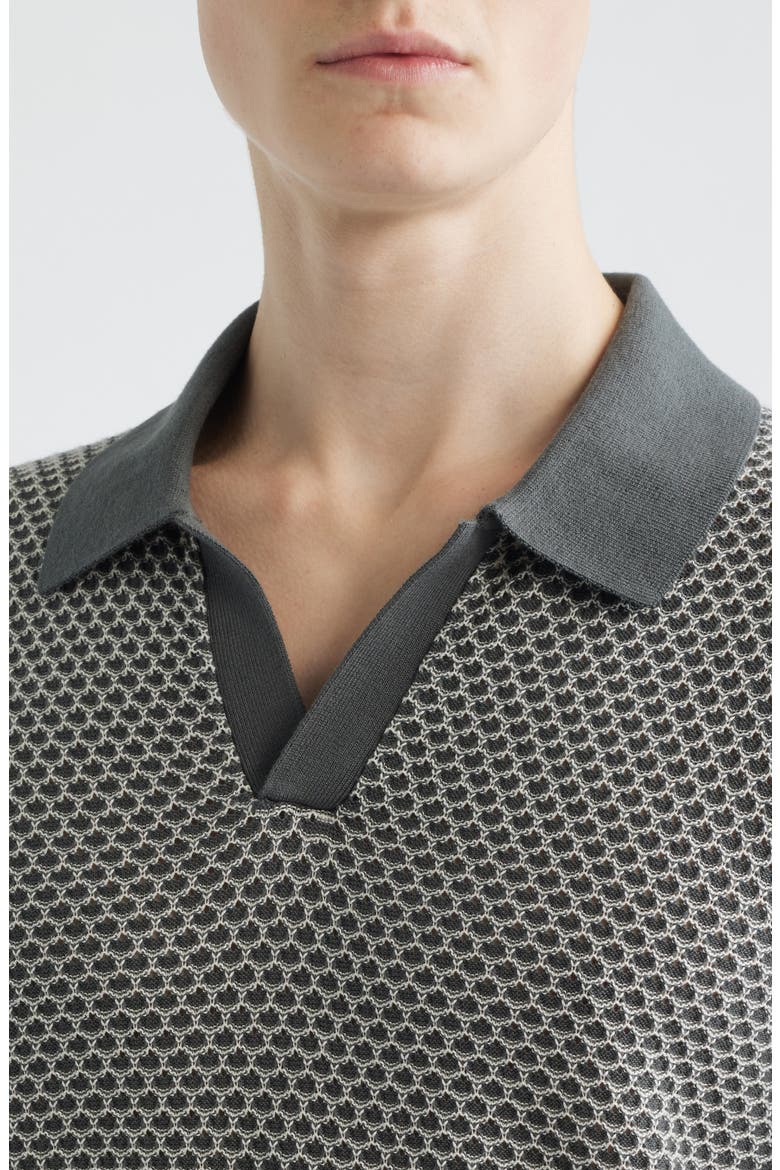 Johnny Collar Sweater Polo, Alternate, color, STORMY SPRUCE