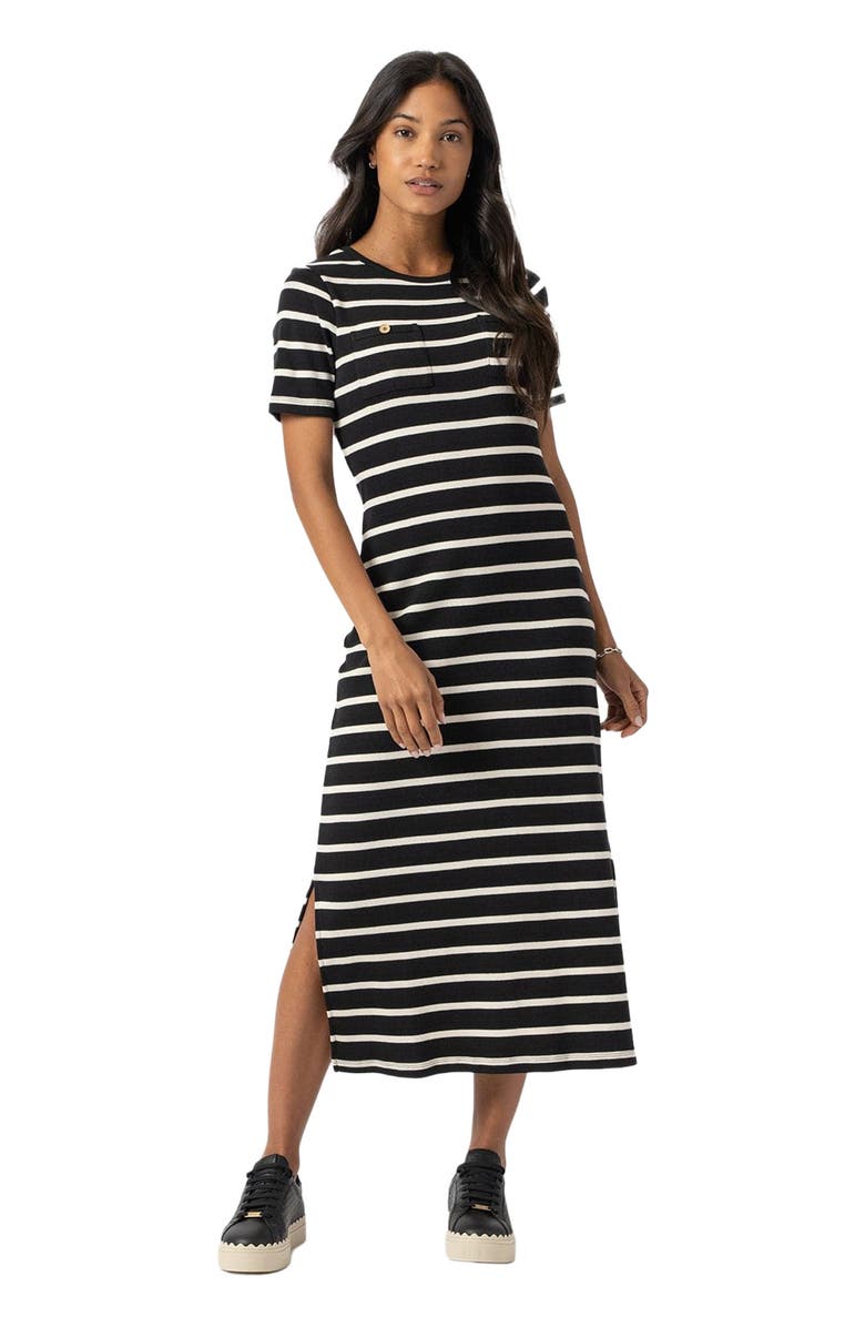 Saint + Sofia Helena T-Shirt Dress, Main, color, Black