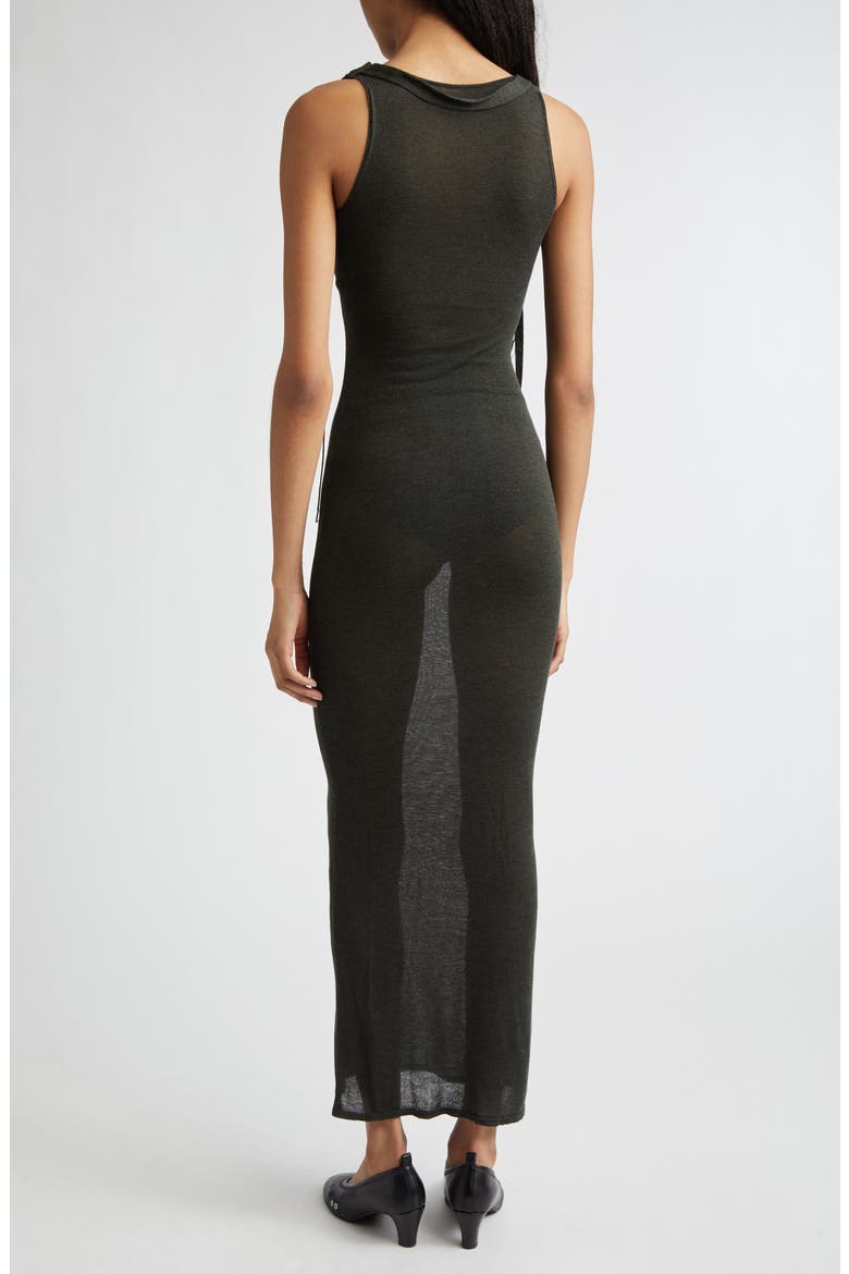 Oliveti Sheer Dress, Alternate, color, KHAKI