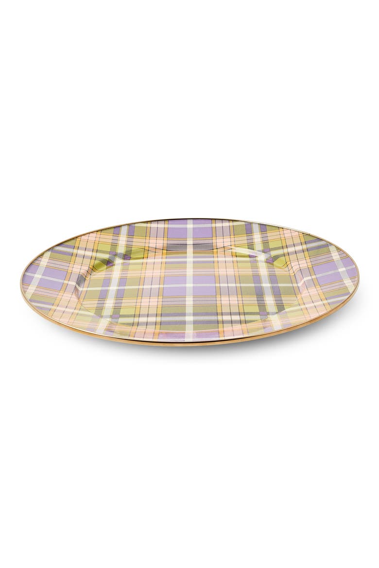Tartan Violet Serving Platter, Alternate, color, TARTAN VIOLET