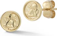 Ember Fine Jewelry 14K Gold Cherub Stud Earrings