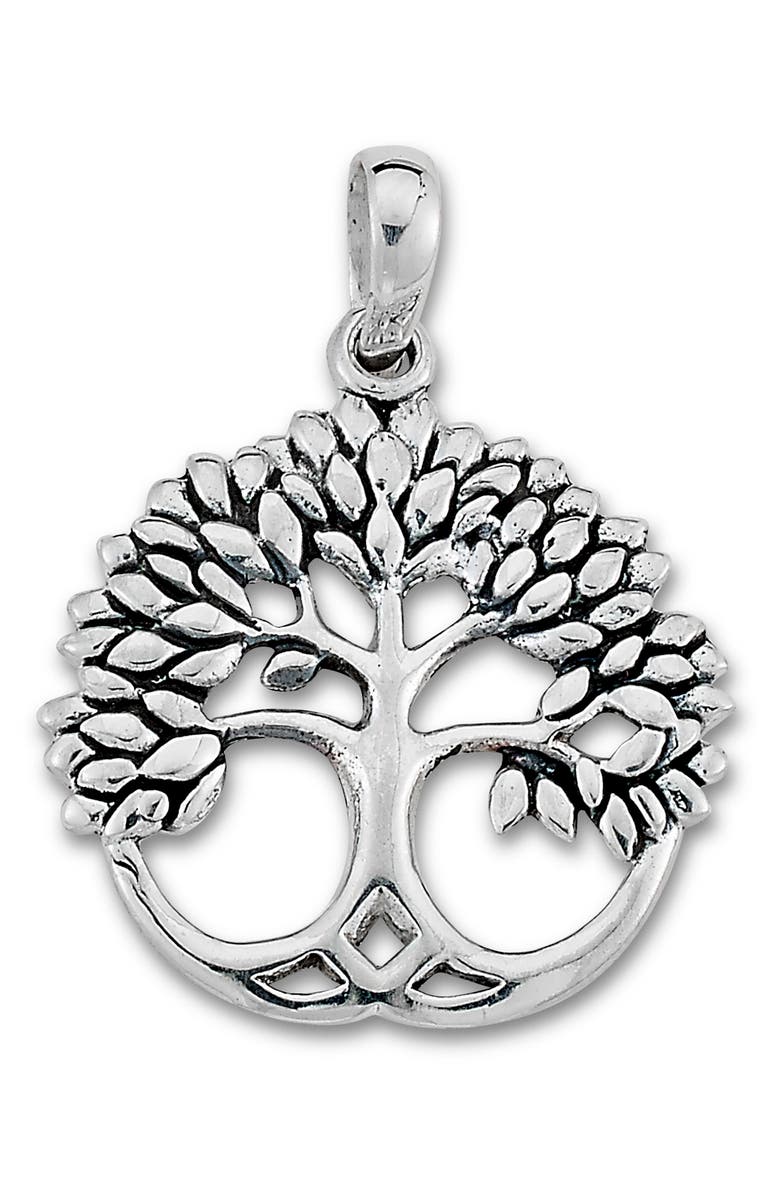 SAMUEL B. Sterling Silver Tree Of Life Pendant, Main, color, Silver