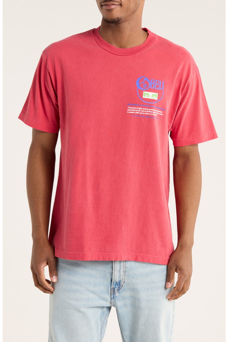 Relax Graphic T-Shirt, Main, color, PIGMENT RASPBERRY